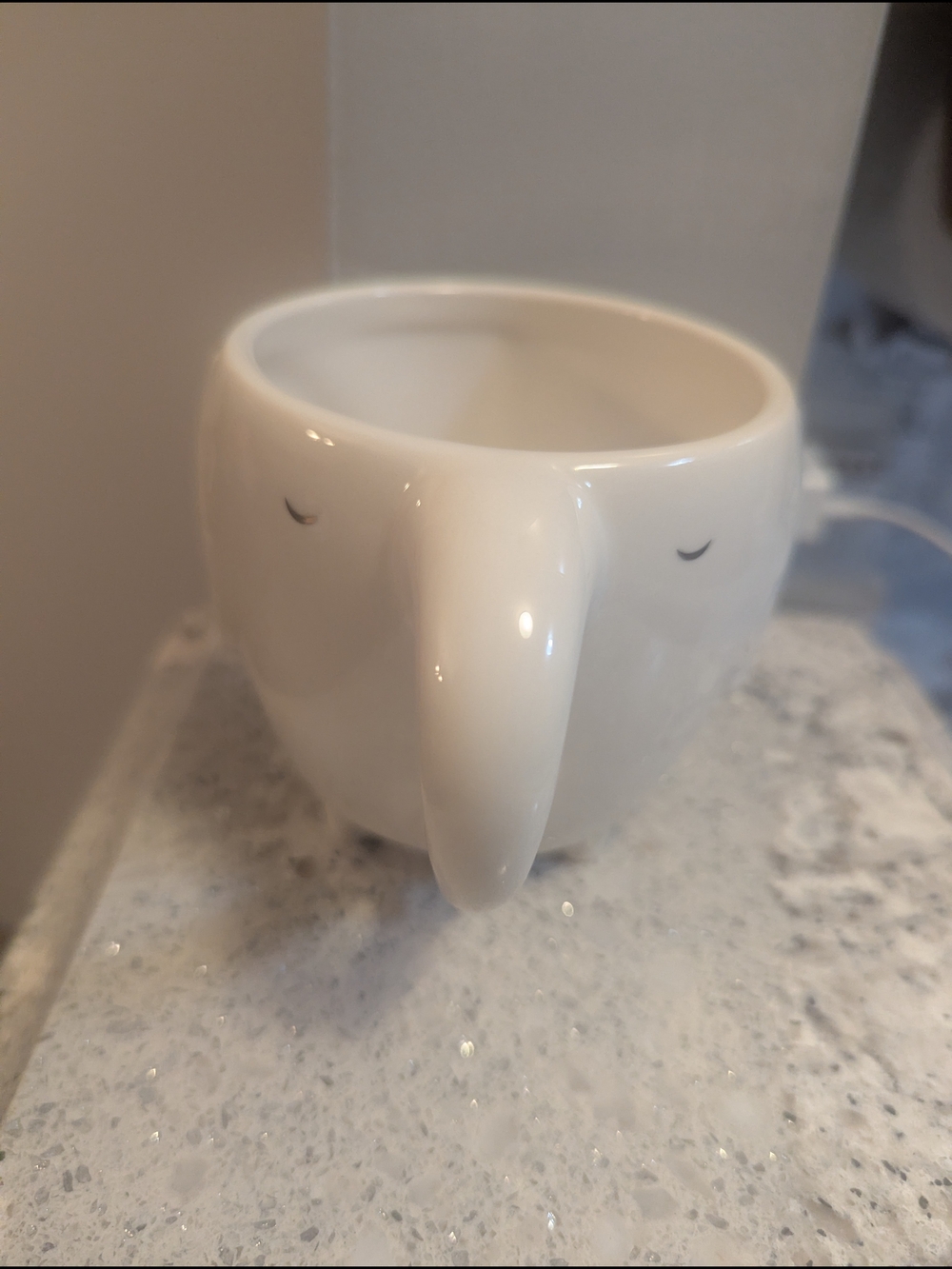 Target Opalhouse Footed Ceramic Elephant Coffee Mug White w/ Trunk Handle